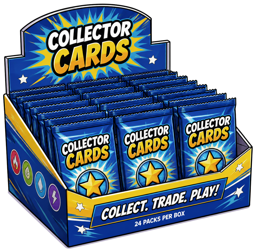 Collector Cards pack display