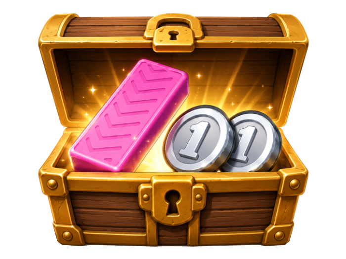 Reward chest filled with Card Gum and Pack Credits